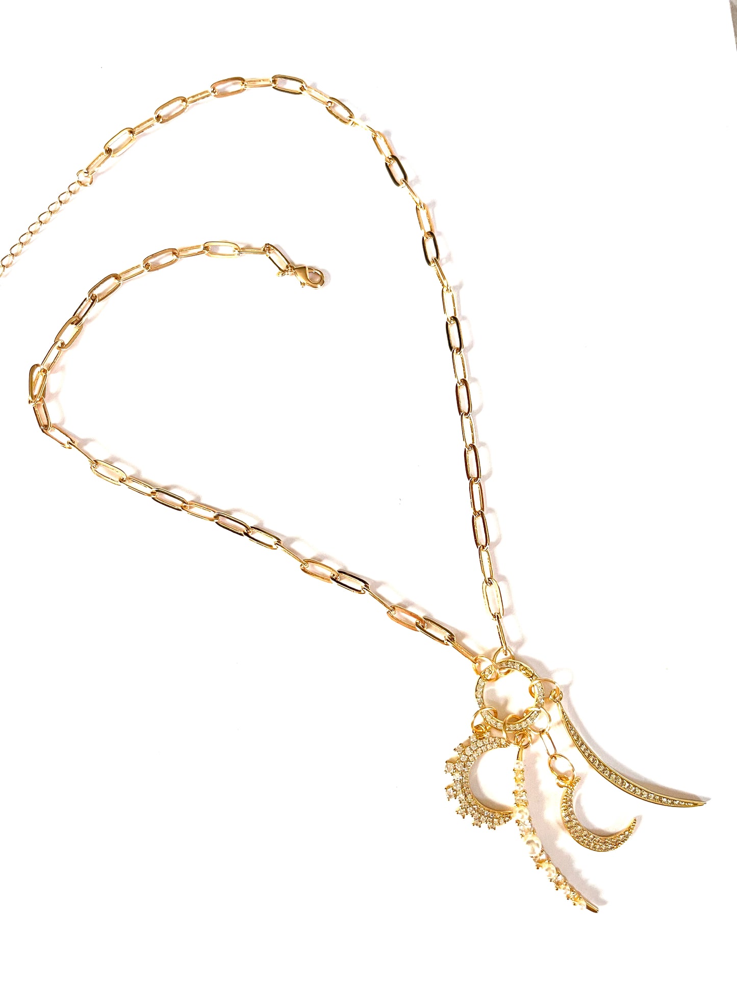 Moon Charms Necklace