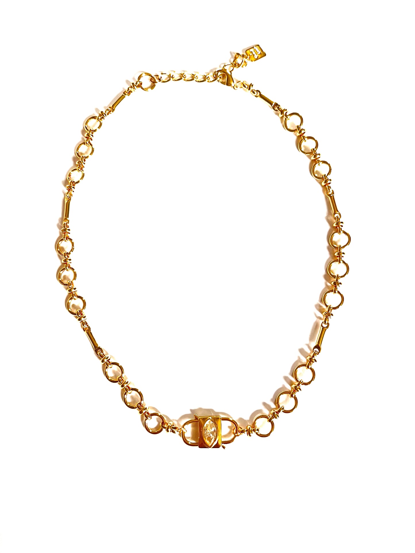 271 Chunky Chain with Evil Eye Clasp